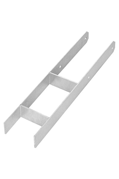 KOTARBAU Bază de stâlp din oțel galvanizat, tip H, pentru încastrare, 120 mm,...