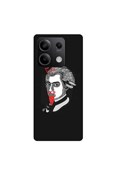 Other Xiaomi Redmi Note 13 5G Bearded Black Colored Silicone TPU Θήκη