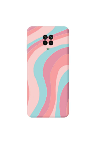 Other Xiaomi Redmi Note 9 Pro Colored lines Pink Colored Silicone TPU Θήκη