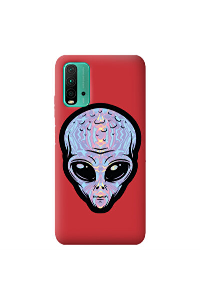 Other Xiaomi Poco M3 Alien Red Colored Silicone TPU Θήκη