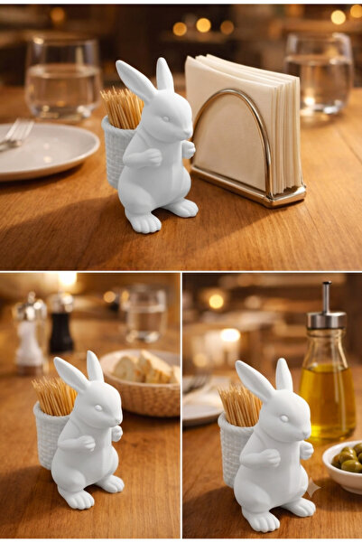 Filkorium3D Rabbit Figured Toothpick Holder - Gift Mini Rabbit Toothpick Hold...