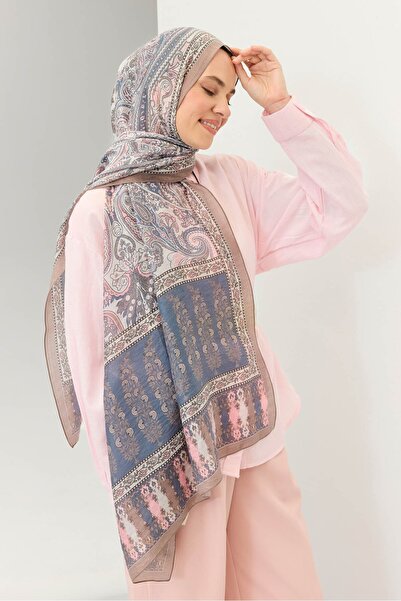 Silk Home Tencel Monare Şal Bohem Mavi Gri