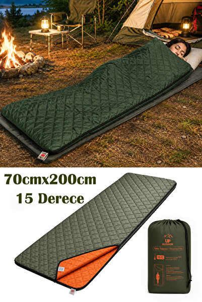 Binbirreyon Sac de dormit 15 grade Sac de dormit pentru camping 70CMX200CM Do...