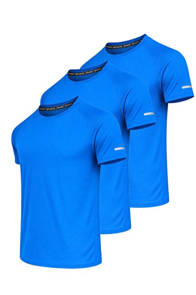 pandy 3-Pack of Quick-Dry Athletic Technical Sports T-Shirts