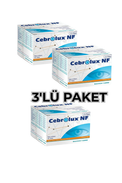 Bausch & Lomb Cebrolux NF 3'LÜ PAKET Sitikolin, Çinko Ve Vitaminler Içeren Ta...