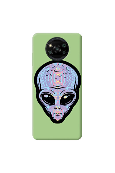 Other Xiaomi Poco X3 /X3 Pro Alien Light Green Colored Silicone TPU Θήκη