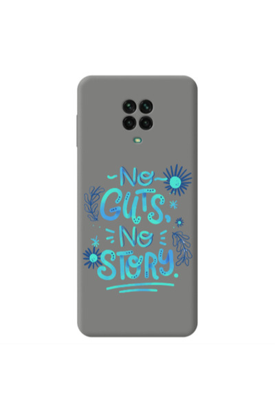 Other Xiaomi Redmi Note 9 Pro No guts no story Grey Colored Silicone TPU Θήκη