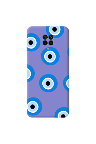 Other Xiaomi Redmi Note 9 Pro Evil eyes beads Purple Colored Silicone TPU Θήκη