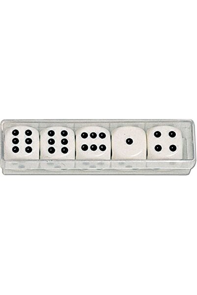 Piatnik Set 5 zaruri 16 mm, Piatnik, etui transparent, reguli joc in limba po...