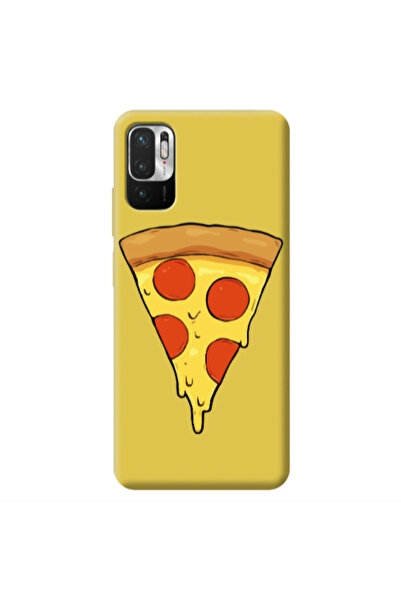 Other Xiaomi Redmi Note 10 Pro 5G Pizza Slice Yellow Colored Silicone TPU Θήκη