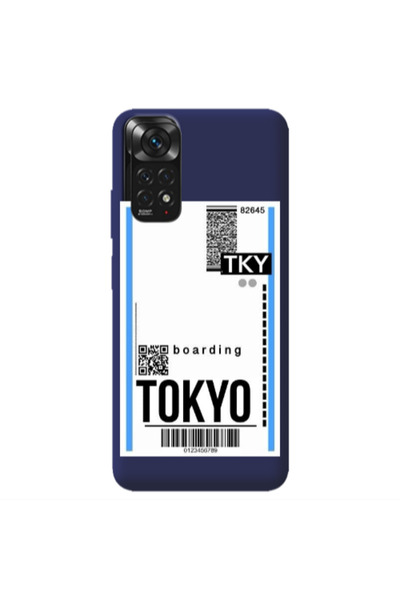 Other Xiaomi Redmi Note 11 4G Tokyo Boarding Dark blue Colored Silicone TPU Θήκη