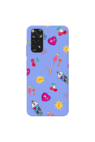 Other Xiaomi Redmi Note 11 4G glam time Light Purple Colored Silicone TPU Θήκη