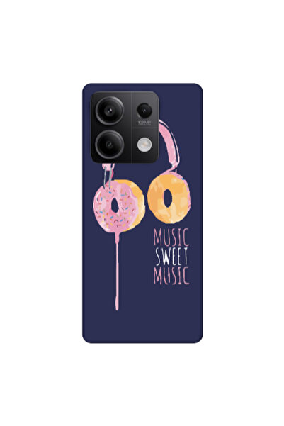 Other Xiaomi Redmi Note 13 5G Donut earphone Dark blue Colored Silicone TPU Θήκη