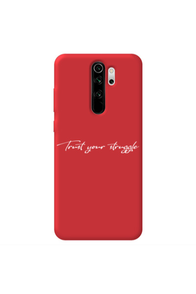Other Xiaomi Redmi Note 8 Pro Trust your struggle Red Colored Silicone TPU Θήκη
