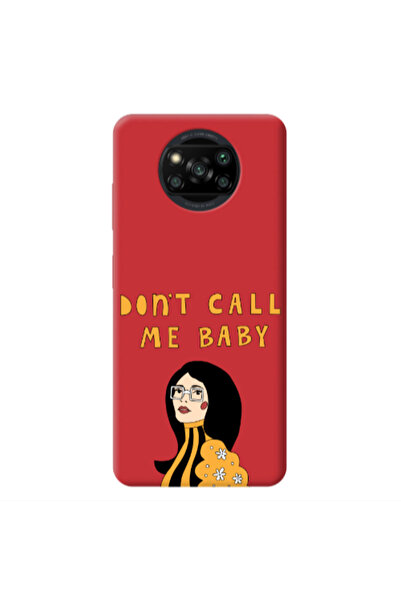 Other Xiaomi Poco X3 /X3 Pro Call me baby Red Colored Silicone TPU Θήκη