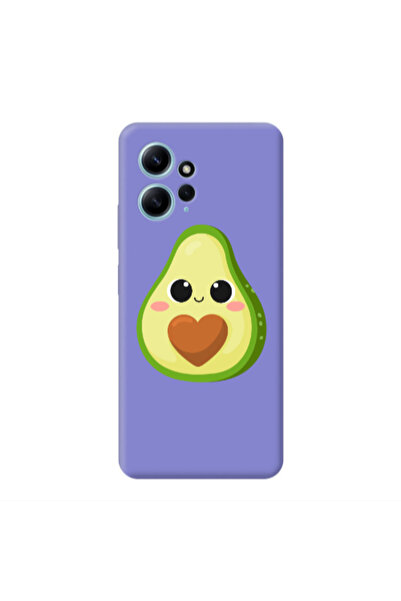 Other Xiaomi Redmi Note 12 4G Baby avocado Purple Colored Silicone TPU Θήκη