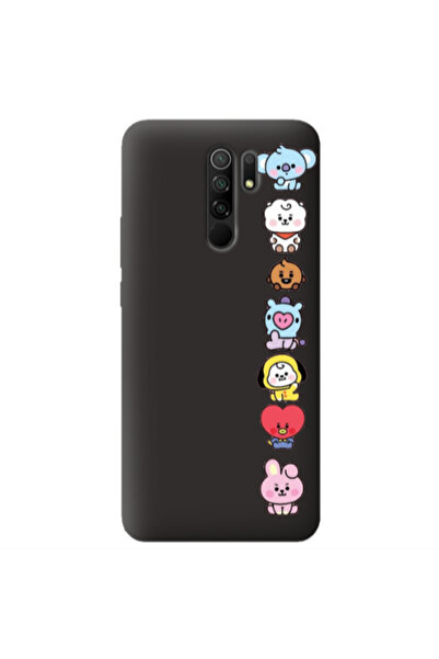 Other Xiaomi Redmi 9 Lovely animals Black Colored Silicone TPU Θήκη