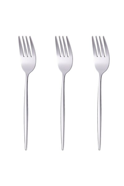 Z Store Slim Stainless Steel Small Forks - Set of 3, 15cm