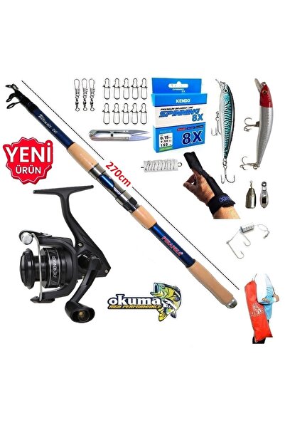 Okuma Revenger Rv-3000A 270cm 50-100gr Ultimate Tele Maket Balık Spin Olta Ta...