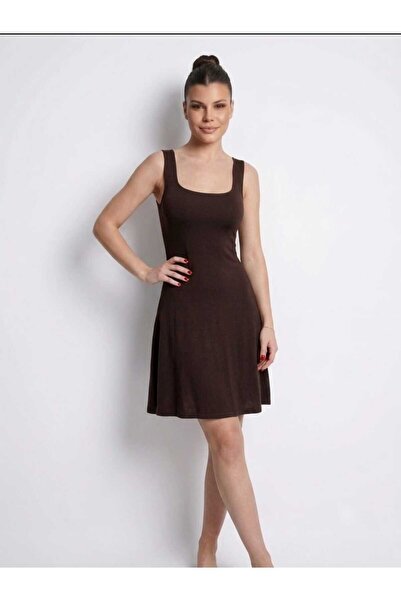SSO Buzzy Square Collar Basic Mini Trend Dress