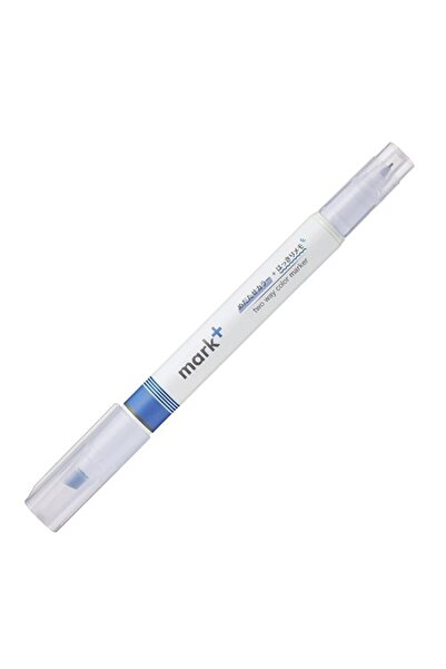 KOKUYO Mark+ Double-Sided (Highlighter and Fineliner) Pen Blue/Blue
