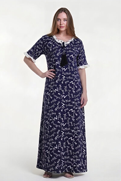 al bent al sharqieh Women's Cotton Graphic Print Homewear Maxi Dress