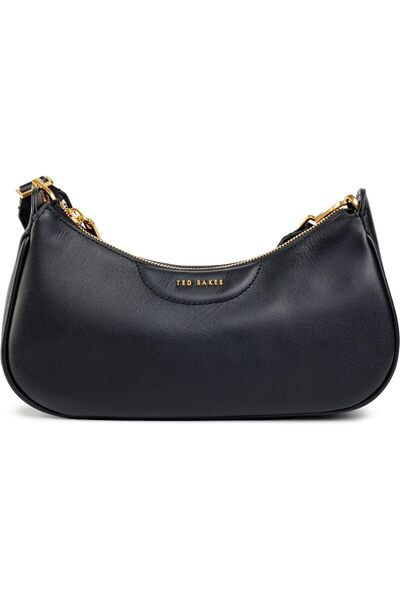 Ted Baker Women's Woven Leather Essie Crossbody Bag, Black