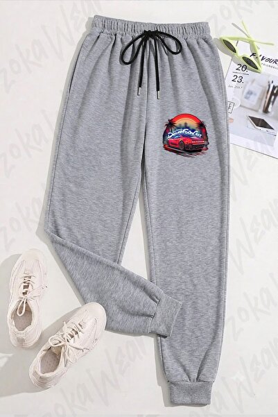 ZOKAWEAR Unisex Araba Car Speed Enthusiast Printed Sweatpants