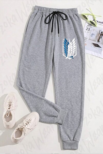 ZOKAWEAR Unisex AOT simboli, anime logo, štampane trenirke