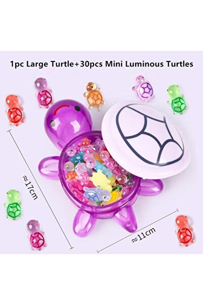 Choice4 PP1 1PC Night Glow Large Turtle+Mini Luminous Turtles Figurines Resin...