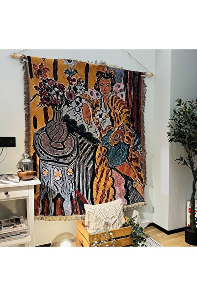 Choice1 130 160cm Yellow Robe Woman Henri Matisse French Artist Tapestry Blan...