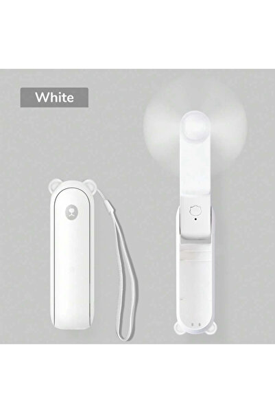 Choice مروحة صغيرة محمولة باللون الأبيض، قابلة لإعادة الشحن عبر USB، 3 سرعات ...