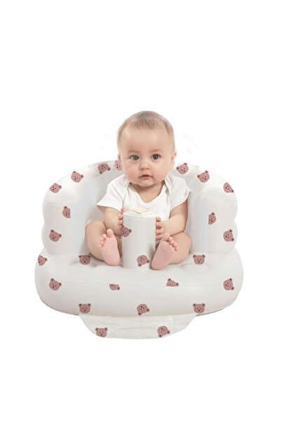 Choice Bear Head Children Inflatable Sofa,Blow Up with Built in Air Pump,Infl...