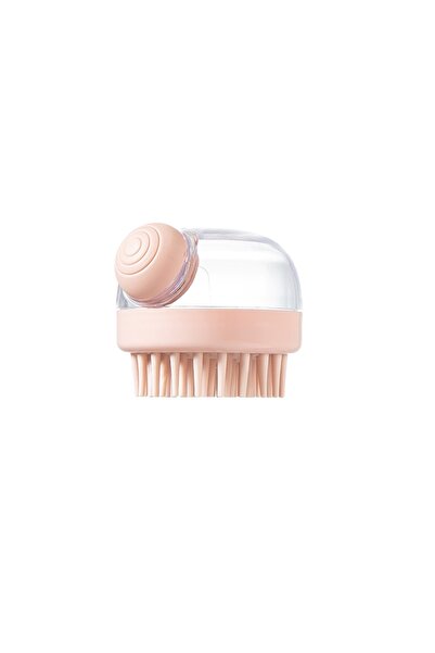 Choice1 Pink 1PC Soft Silicone Pet Bath Brush with Shampoo Dispenser Gentle M...