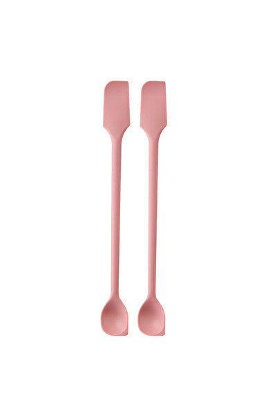 Choice1 2PCS Pink Silicone Double Headed Jam Scraper, Kitchen Silicone Scrape...