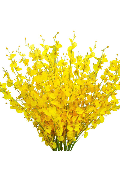 Choice1 50CM Yellow Yellow Simulation Flower Dancing Orchid Decoration Fake F...