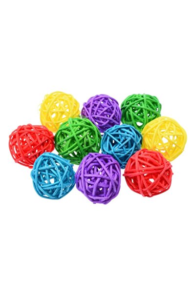 Choice Random Color 10pcs 2026 New 10Pcs Primary Color Rattan Ball Sepak Takr...
