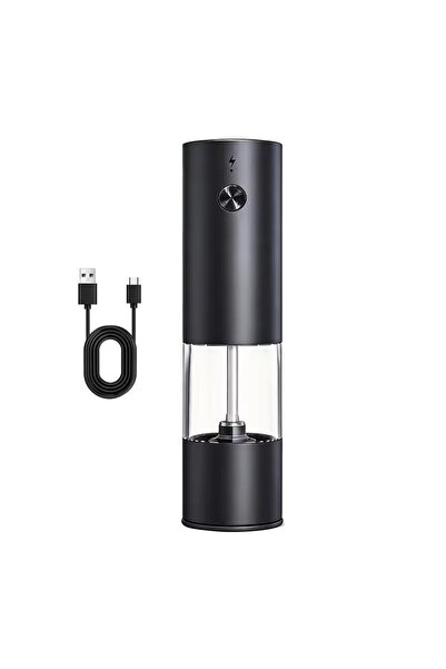 Choice1 مطحنة فلفل أوتوماتيكية صغيرة قابلة لإعادة الشحن عبر منفذ USB، قطعة وا...
