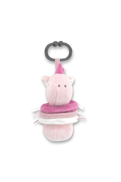 LORELLİ Jucarie de plus, Unicorn roz, 16 cm, cu vibratie, zornaitoare, 0 luni+