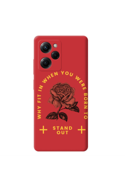 Other Xiaomi Poco X5 Pro Stand out Red Colored Silicone TPU Θήκη