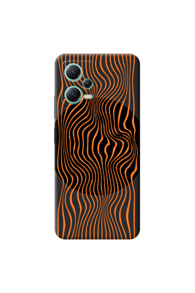 Other Xiaomi Redmi Note 12 Pro 5G Trapezoidal lines Black Colored Silicone TP...