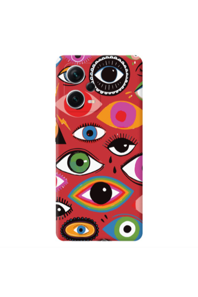 Other Xiaomi Poco X5 Colorful eyes Red Colored Silicone TPU Θήκη