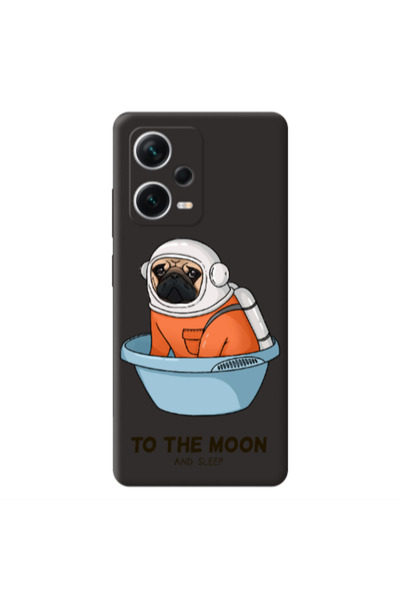 Other Xiaomi Poco X5 To the moon Black Colored Silicone TPU Θήκη