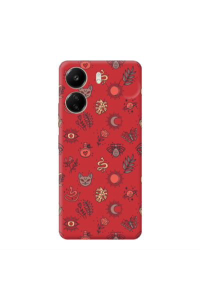 Other Xiaomi Redmi 13C Magic potion Red Colored Silicone TPU Θήκη