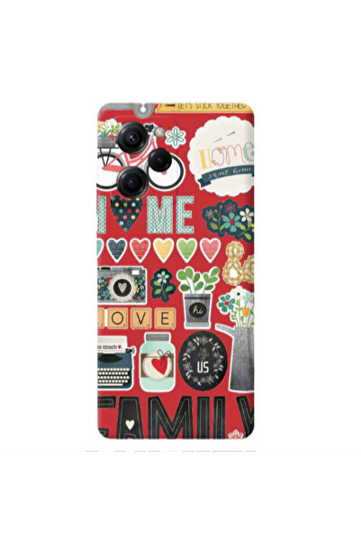 Other Xiaomi Poco X5 Pro Family love home Red Colored Silicone TPU Θήκη