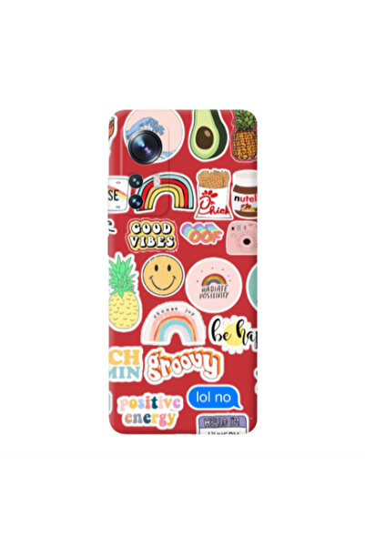 Other Xiaomi Mi 12 Pro Good vibes Red Colored Silicone TPU Θήκη