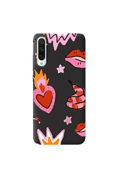 Other Xiaomi Mi 9 Lite Snake heart Black Colored Silicone TPU Θήκη