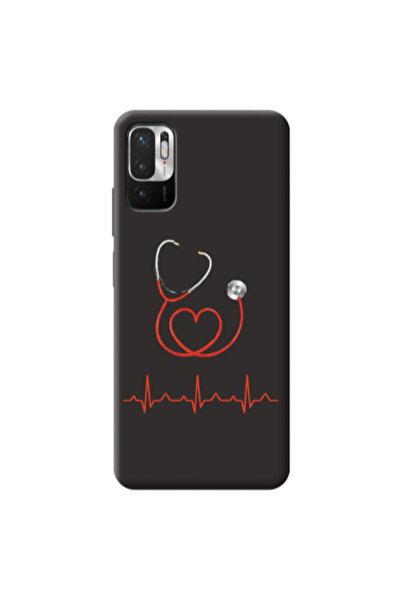 Other Xiaomi Redmi Note 10 Pro 5G Stethoscope Black Colored Silicone TPU Θήκη