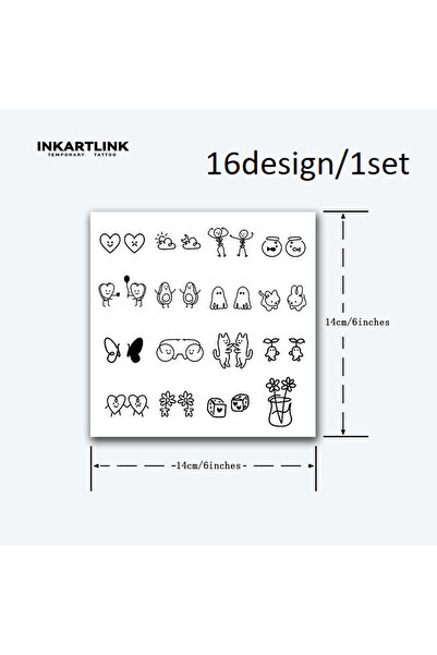 Choice XT-A005 Simple cute rabbit Temporary Tattoo,Lasts To 15 Days New Techn...