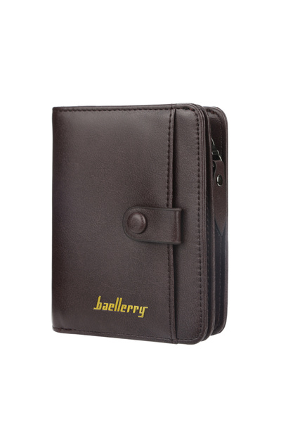 Choice1 Coffee 1Pcs Simple Men's Short Wallet, 11 Card Slots + Driver's Licen...